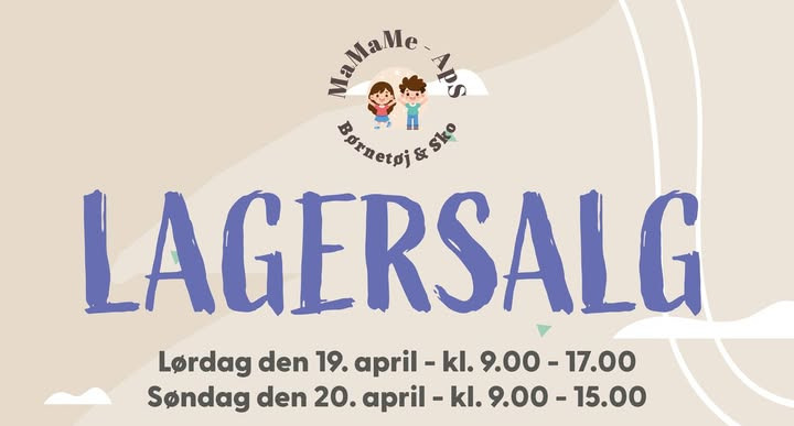 MaMaMe lagersalg med børnetøj kommer til Randers med besparelser op til 80%