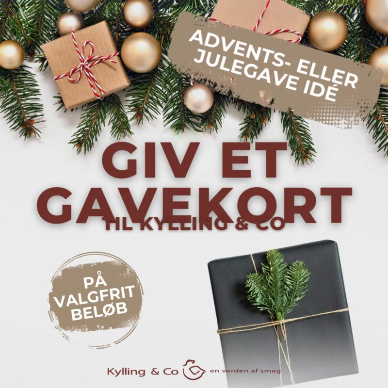 Kylling & Co foreslår gavekort som den perfekte gaveidé til julen