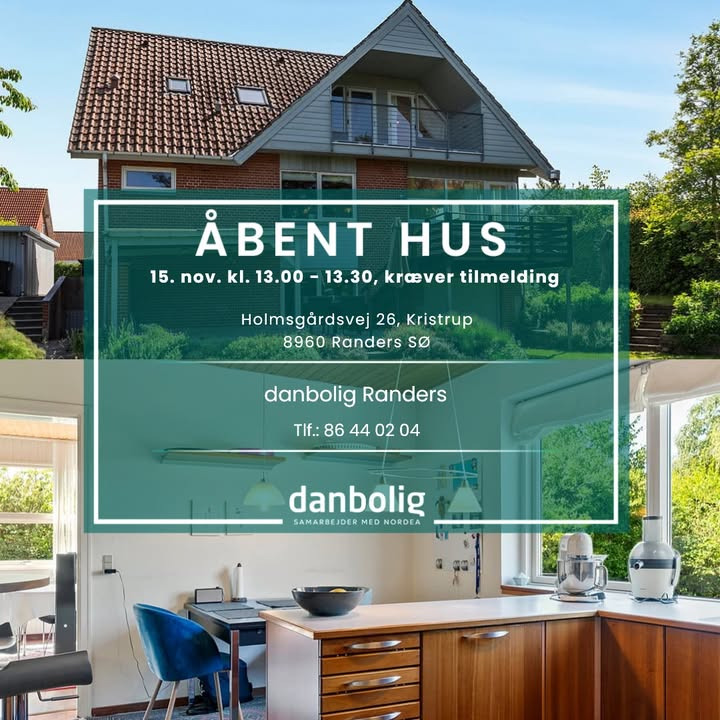 Danbolig Randers inviterer til åbent hus i charmerende villa i Kristrup