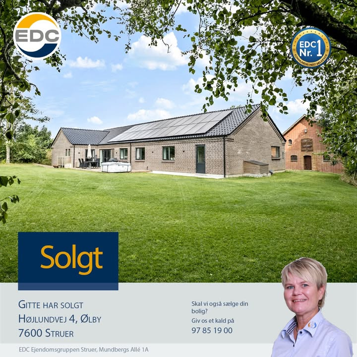 EDC Ejendomsgruppen Struer fejrer endnu en bolighandel i hus