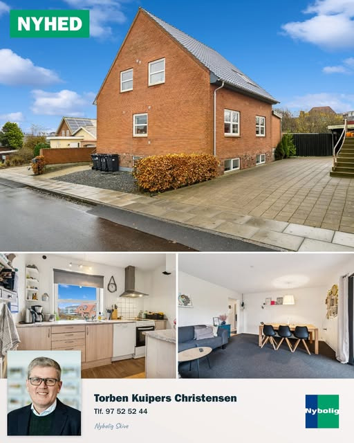 Nybolig Skive I/S præsenterer tofamilieshus til salg på Vestervang 33