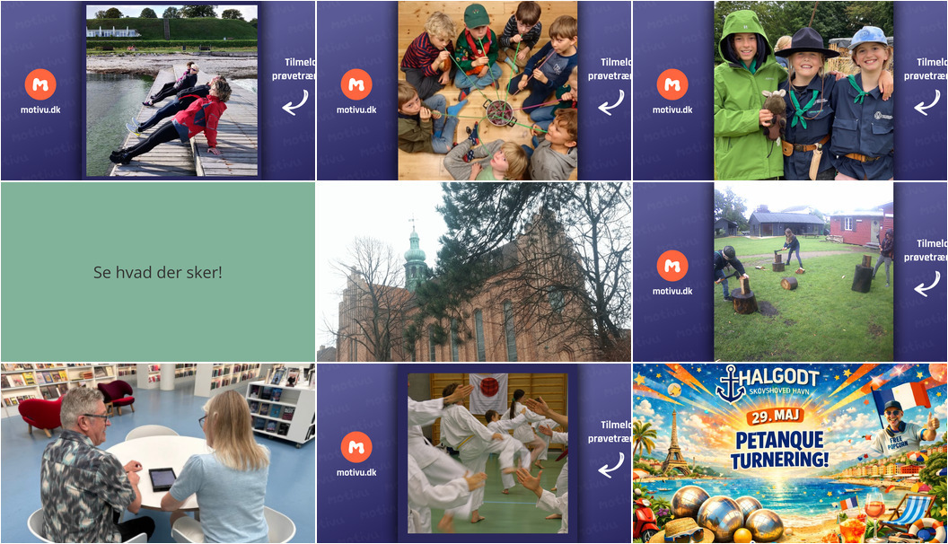 Aktiviteter i Charlottenlund den kommende uge: Naturmotion, spejderliv og petanque