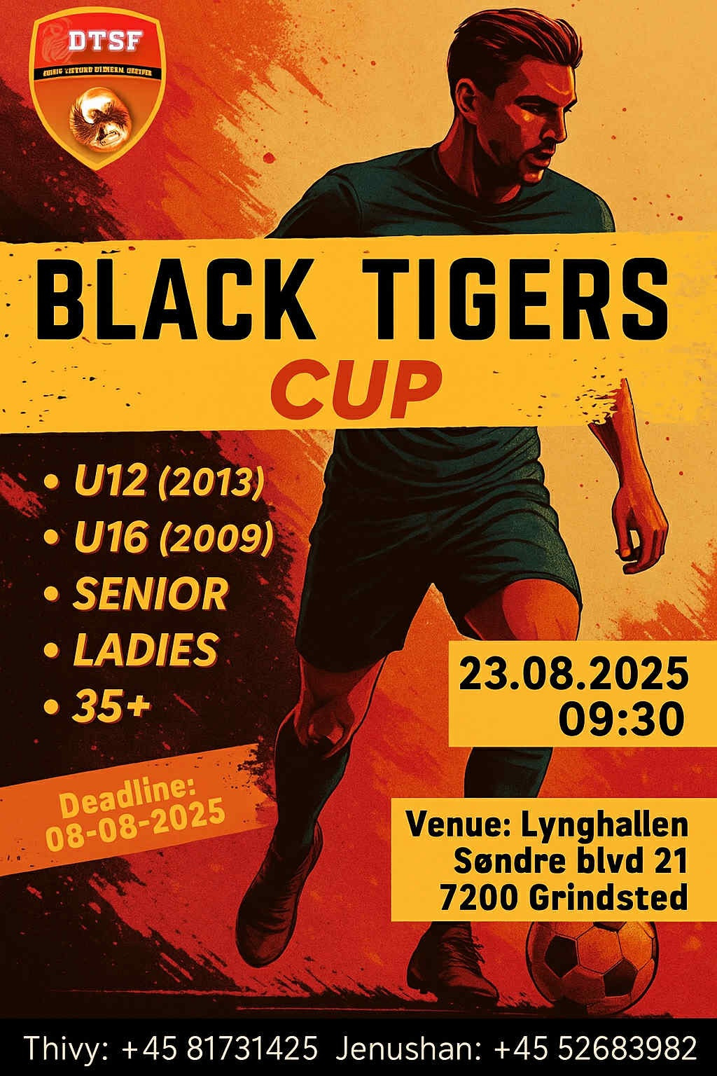 Black Tigers Cup vender tilbage til Grindsted