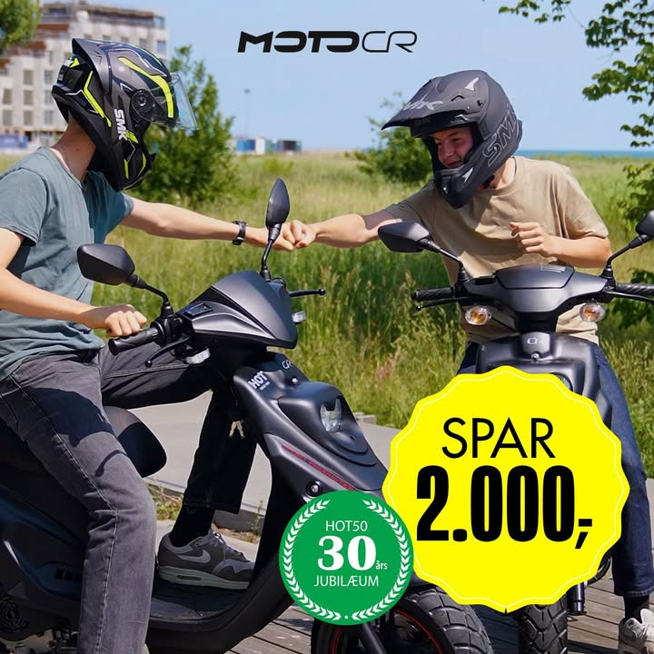 MIDTSJÆLLANDS KNALLERTSERVICE V/JAN SAXE ANDERSEN forlænger jubilæumspris på MOTOCR HOT50