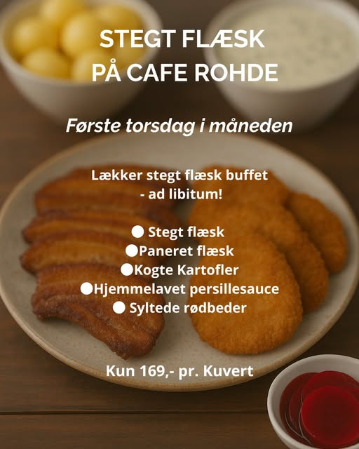 Café Rohde overvejer at gøre stegt flæsk buffet til en fast tradition