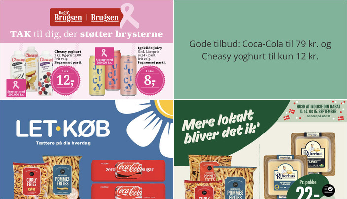 Gode tilbud: Coca-Cola til 79 kr. og Cheasy yoghurt til kun 12 kr.