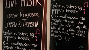 Livemusik med Jensen og Thomsen på Cafe Slugten