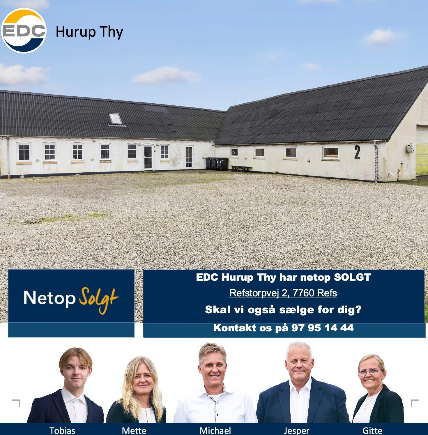 EDC Hurup Thy fejrer boligsalg og tilbyder gratis salgstjek