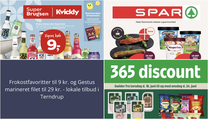 Frokostfavoritter til 9 kr. og Gestus marineret filet til 29 kr. - lokale tilbud i Terndrup