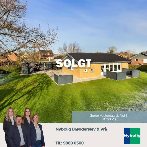 Nybolig Brønderslev & Vrå sælger Søren Vestergaards Vej 3 og søger flere boliger til salg