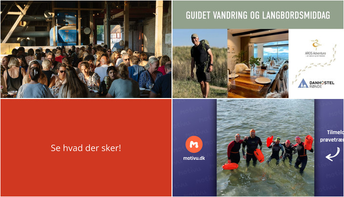 En uge fyldt med oplevelser i Rønde: Fællesspisning, historiske vandreture, og svømning for børn