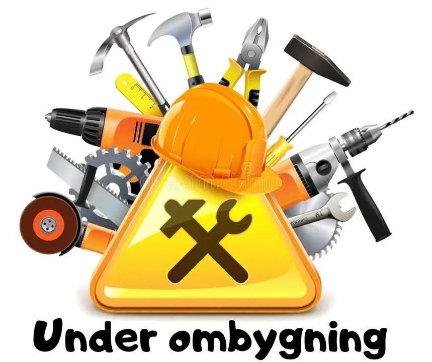 GARDEROBEN informerer om midlertidige problemer med hjemmesiden under ombygning