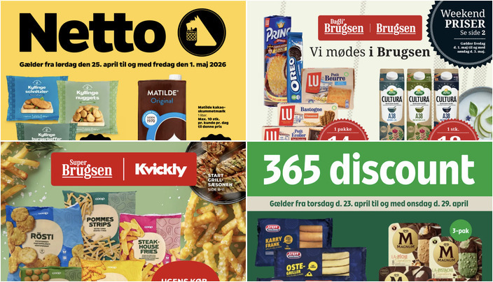 Steff Houlberg pølser til kun 20 kr. og Spier PS vin med stor rabat - se de lokale tilbud