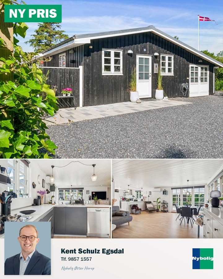 Nybolig Hadsund sænker prisen på fritidsbolig i Haslevgaarde nær Kattegat