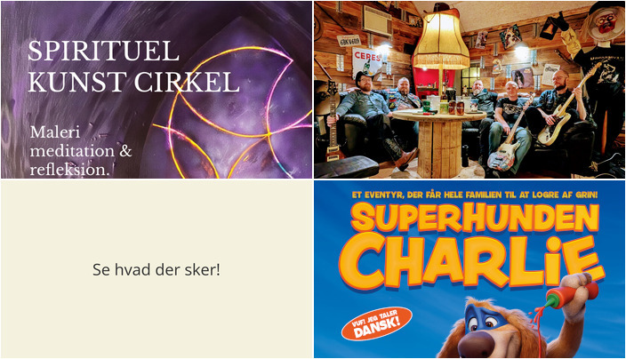 Oplev den kommende weekend i Bjerringbro: Fra spirituel kunst til rockkoncert og familiebiograf