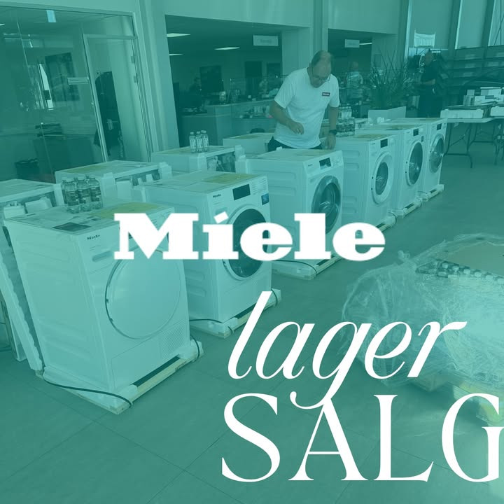 Lagersalg.com annoncerer Miele lagersalg i Viby J med gode tilbud på hvidevarer