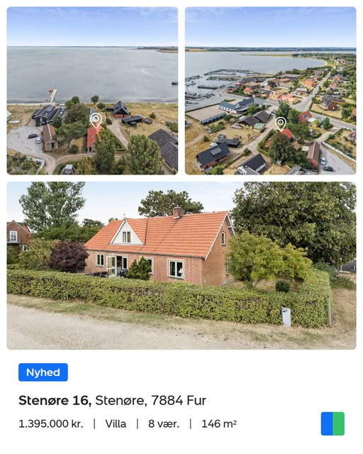 Nybolig Skive I/S præsenterer Stenøre 16 på Fur til 1.395.000 kr.