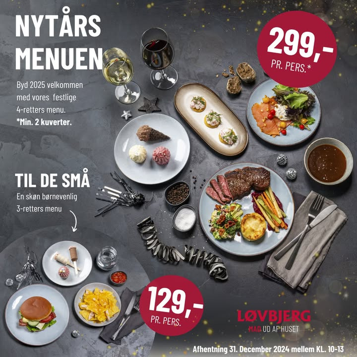 Løvbjerg Frederikshavn tilbyder eksklusiv 4-retters nytårsmenu - få tilbage