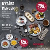 Løvbjerg Frederikshavn tilbyder eksklusiv 4-retters nytårsmenu - få tilbage