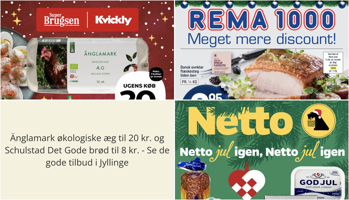 Änglamark økologiske æg til 20 kr. og Schulstad Det Gode brød til 8 kr. - Se de gode tilbud i Jyllinge