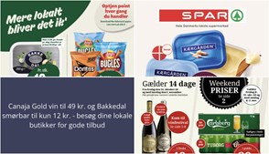 Canaja Gold vin til 49 kr. og Bakkedal smørbar til kun 12 kr. - besøg dine lokale butikker for gode tilbud
