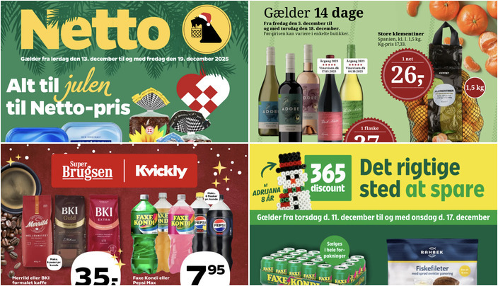 Få Kærgården smør til kun 7,50 kr. og Merrild kaffe til 35 kr. i de lokale butikker