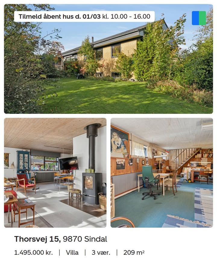 Nybolig Hjørring inviterer til åbent hus i ejendom med udsigt til grønt område