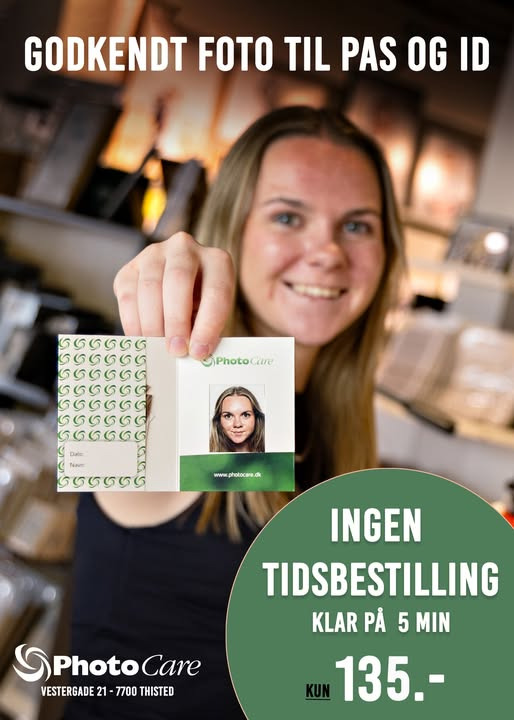 PhotoCare Thisted tilbyder hurtig billedaftagning uden tidsbestilling