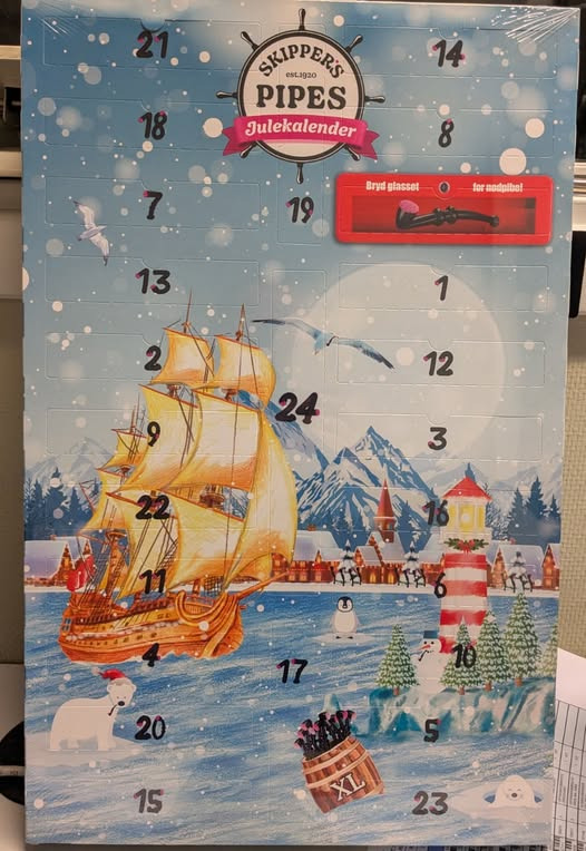 Skipper's pipes julekalender udsolgt hos Meny Aabybro