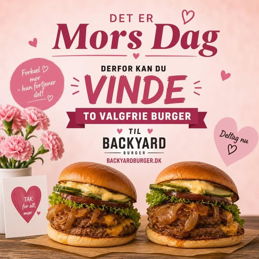 BackyardBurger fejrer Mors Dag med burger-giveaway