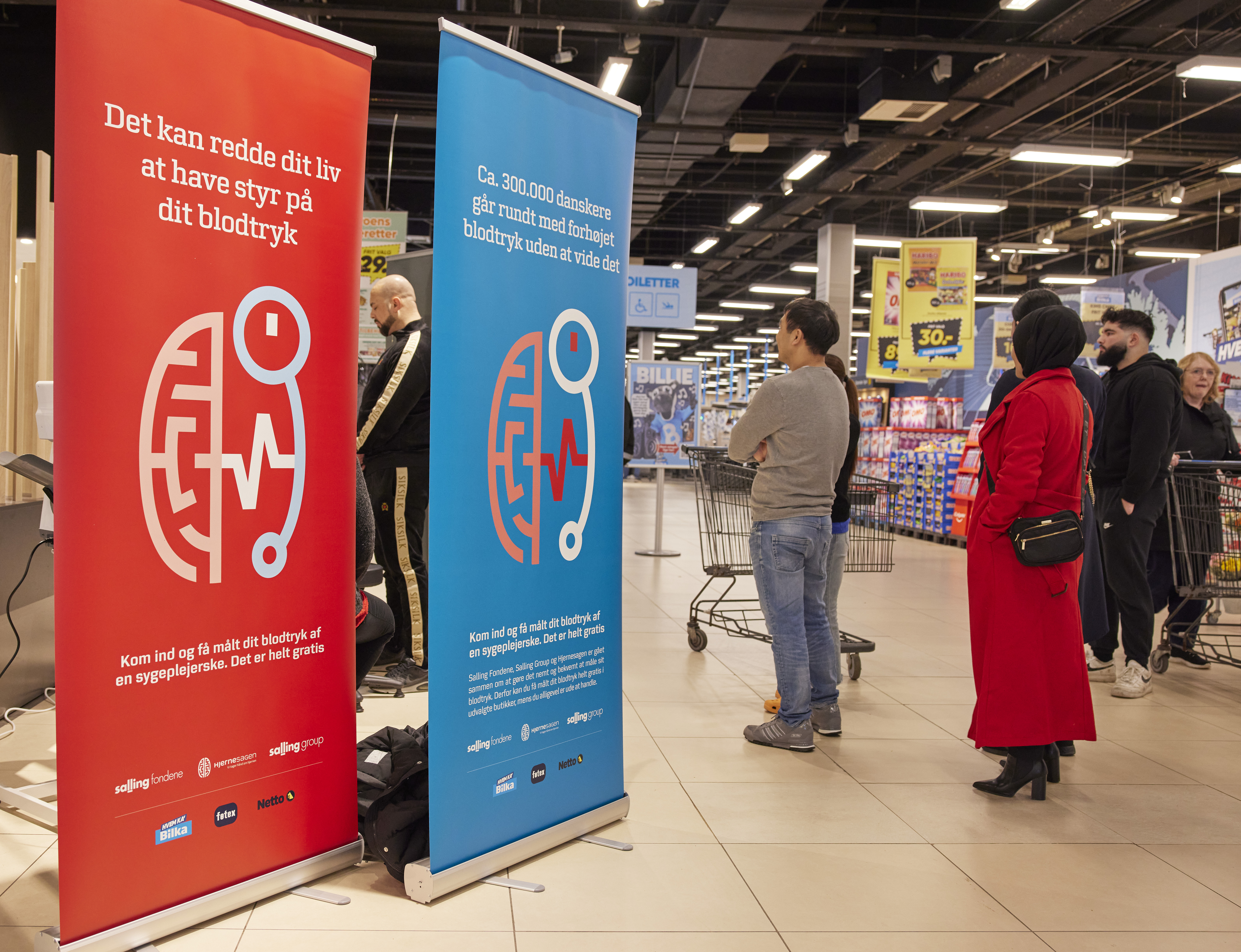 Den 29. oktober kan du få målt dit blodtryk, mens du handler 