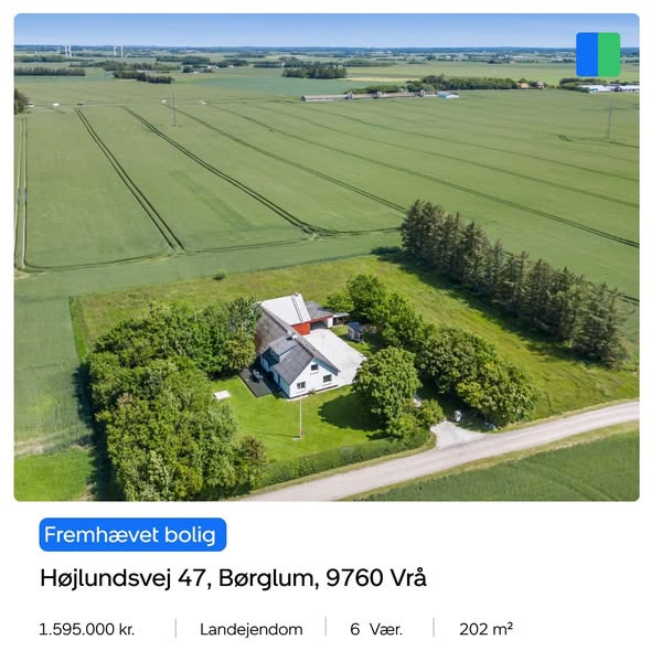 Nybolig Brønderslev & Vrå præsenterer landejendom nær havet i Vrå