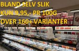 Skal du have slik i weekenden? SPAR Nørrebro Hjørring har byens lækreste tilbud på bland-selv slik