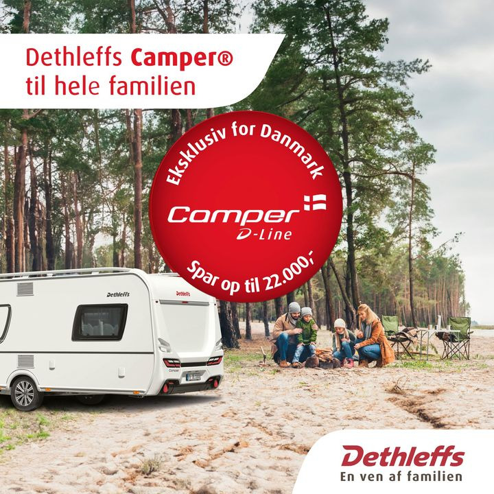 Hinshøj Caravan tilbyder store besparelser på Dethleffs Camper D-Line til efterårseventyr