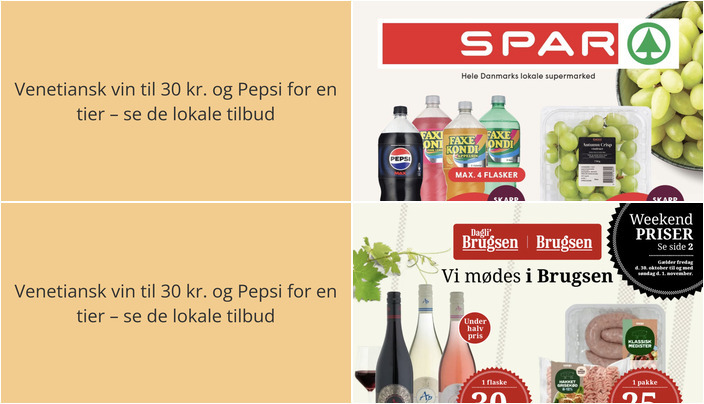 Venetiansk vin til 30 kr. og Pepsi for en tier – se de lokale tilbud