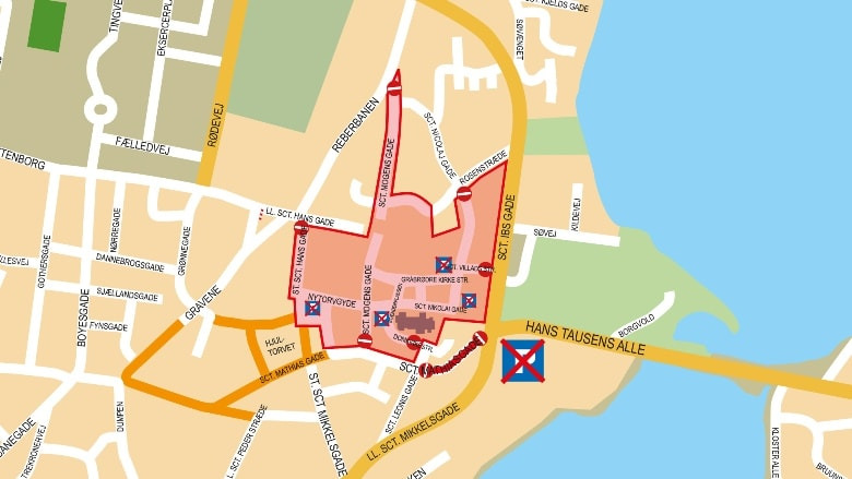 Afspærring under bisættelse: Politiet forventer trængsel i Viborg midtby