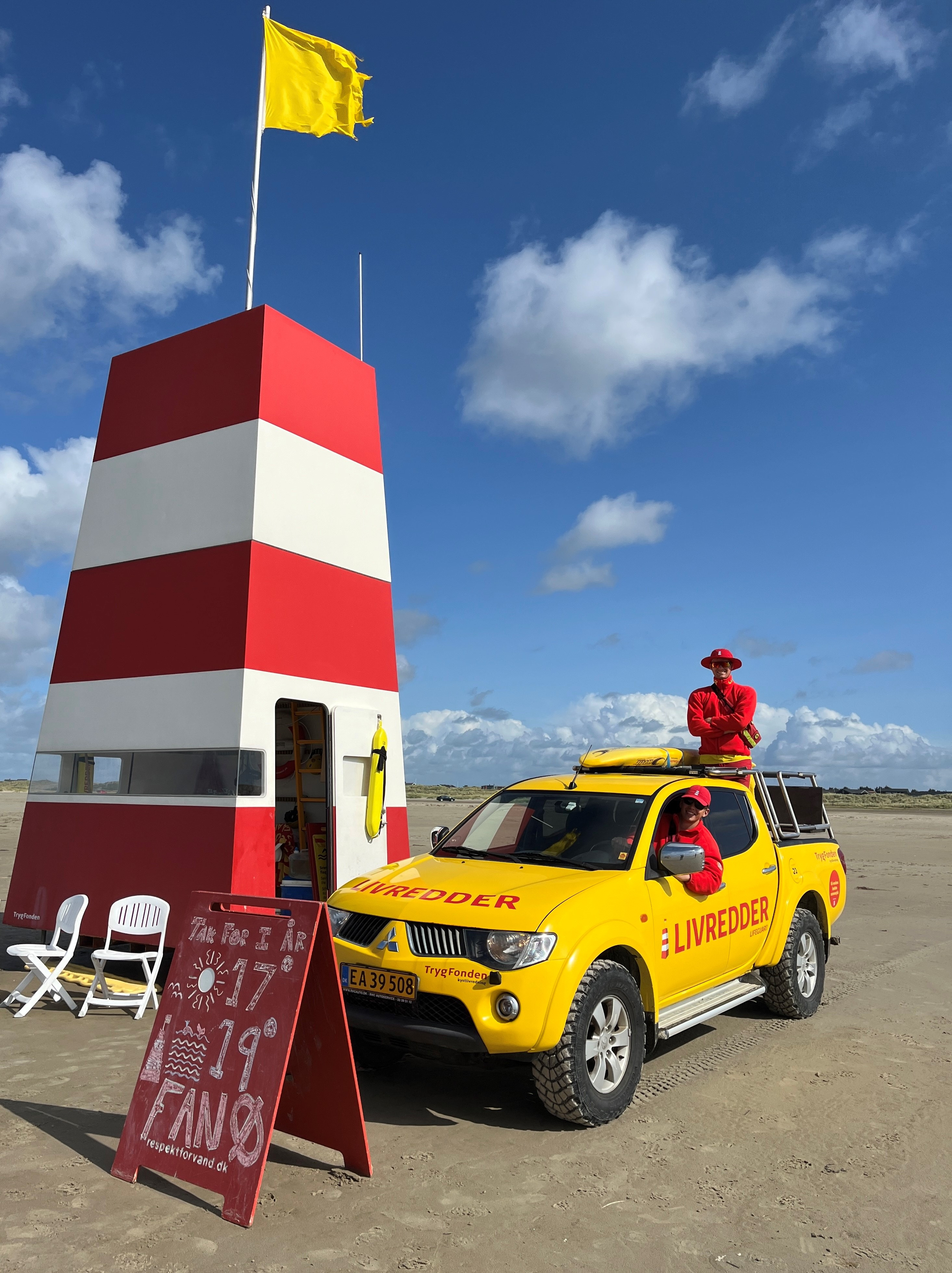 Livredderne på Rindby Strand takker af for i år: Vinden skabte farlige situationer for badegæsterne