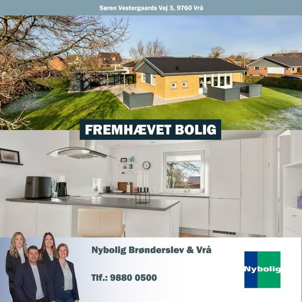 Nybolig Brønderslev & Vrå præsenterer totalrenoveret villa på lukket vej i Vrå