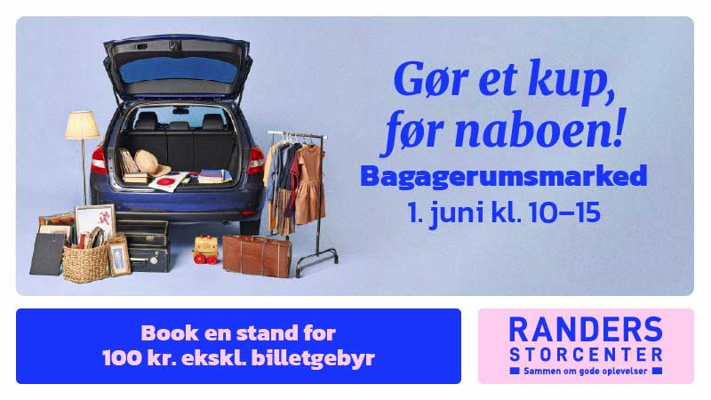 Bagagerumsmarked i Randers Storcenter: En dag fyldt med genbrugsguld