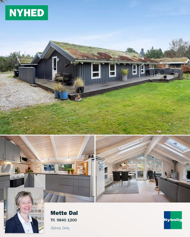 Nybolig Sæby A/S præsenterer skønt fritidshus kun 200 meter fra børnevenlig badestrand