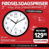 Fredericia Isenkram tilbyder moderne vægur fra Conzept til nedsat pris