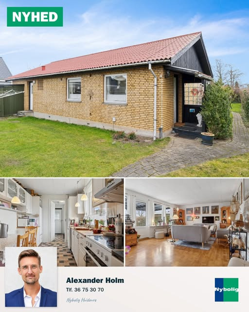 Nybolig Hvidovre - Alexander Holm ApS præsenterer familievenlig bolig i Strandmarkskvarteret