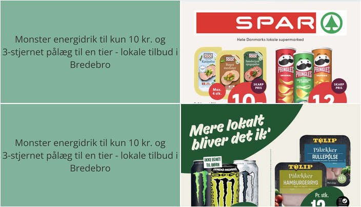Monster energidrik til kun 10 kr. og 3-stjernet pålæg til en tier - lokale tilbud i Bredebro