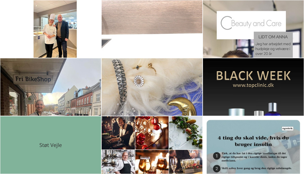 Nyt fra Vejle Løve Apotek, Frelsens Hærs Genbrugsbutik, Top Clinic v/Else Møller Larsen og 5 andre