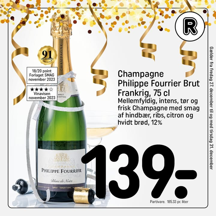 Fejr nytåret med REMA 1000 Nørrevænget: Kransekage og champagne til festlige priser