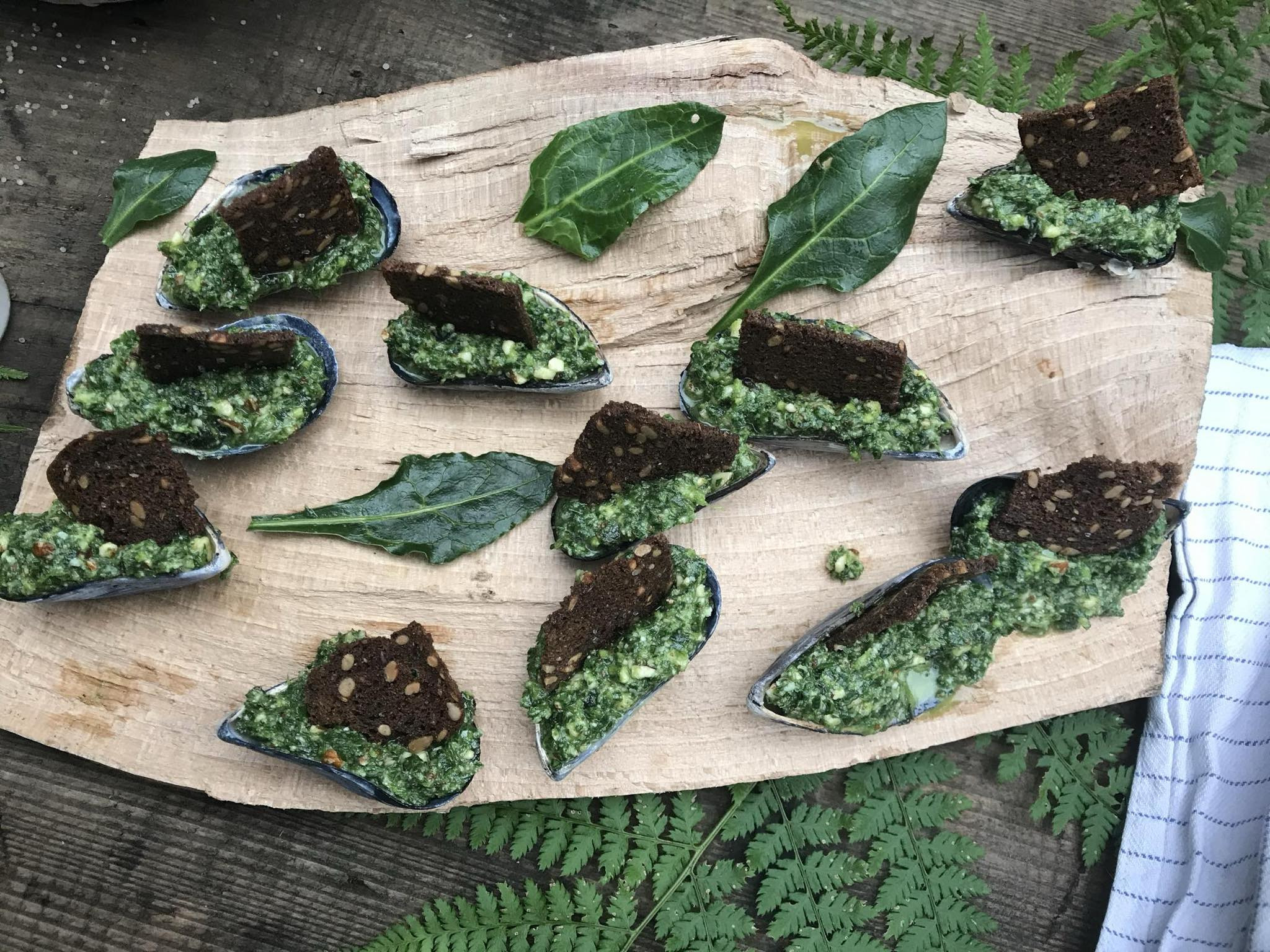 Fang rejer og lav strandpesto ved Rosenholm Bådelaug