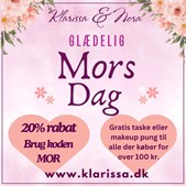 Fejr Mors dag med 20% rabat og gratis gaver hos Klarissa & Nora