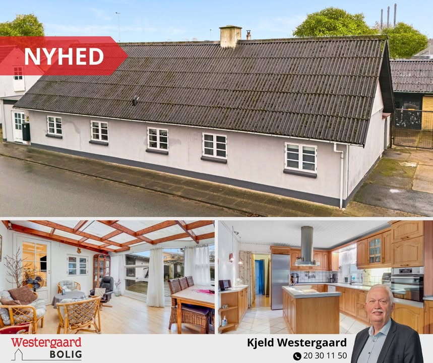 Westergaard Bolig tilbyder ejendom med plads til bolig og hobby for under 1 mio. kr.