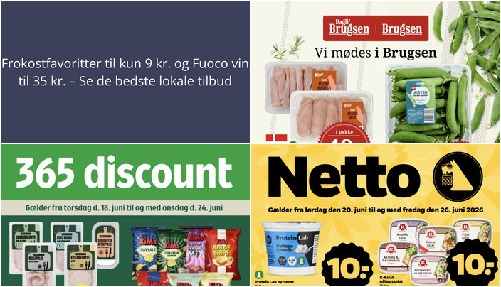 Frokostfavoritter til kun 9 kr. og Fuoco vin til 35 kr. – Se de bedste lokale tilbud