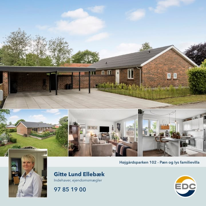 EDC Ejendomsgruppen Struer præsenterer dagens bolig i Højgårdsparken 102, Hjernm